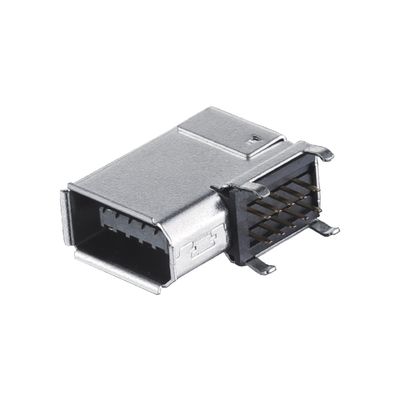 IEEE1394 10 Pin Female Connector Server I/O Connector SM-10P Tipo di saldatura