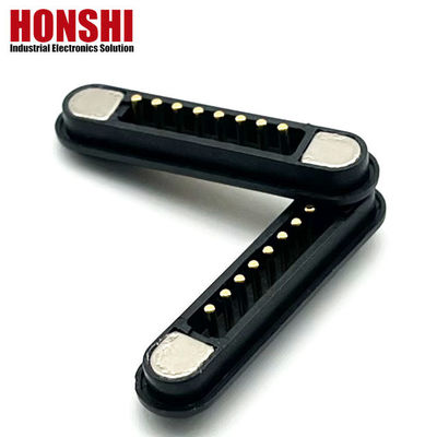 Connettore a pin di Pogo ad alta corrente magnetica 1A 2A 3A 5A 10A caricato a molla