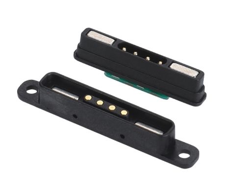 Connettore a pin di Pogo ad alta corrente magnetica 1A 2A 3A 5A 10A caricato a molla