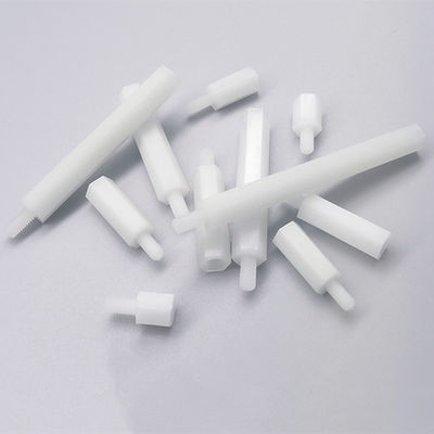 Stagno in plastica rotonda di nylon bianco per il montaggio attraverso buchi su schede di circuiti stampati