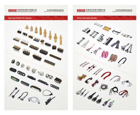 Custom 2.54mm Pitch Maschio 6 Pin 1.5mm PCB connettore connessione a molla Pogo Pin
