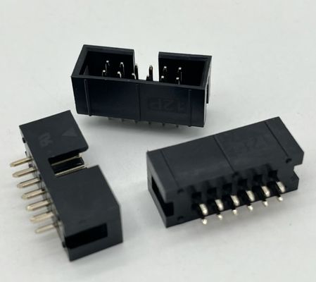 2.54mm Connessione di intestazione della scatola 12 pin IDC Intestazione della scatola 2x6p