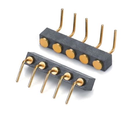 Custom 2.54mm Pitch Spring caricato Pogo Pin connettore Dip Tipo Femminile Header 10 Pin