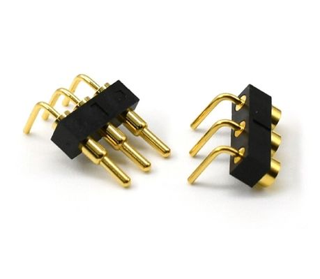3.0 mm di passo 3 pin Placcato in oro SMT Tipo Automotive ottone Pogo Pin connettore per pcb