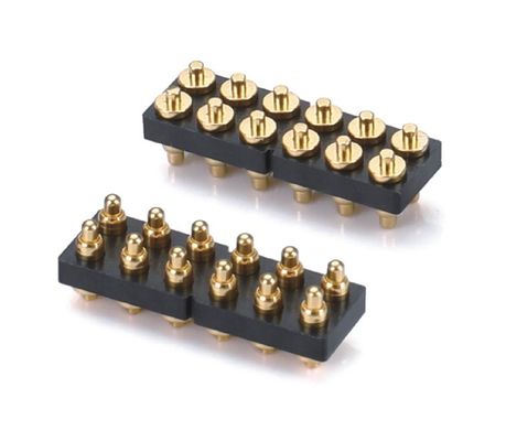 Single Row 3pin 1.5mm Dip Tipo Dorato Placcato Rame Pogo Pin connettore 2,54mm passo