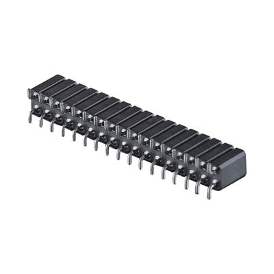Collegamento PCB con intestazione femminile lavorata 2.54mm H7.0mm angolo destro doppia fila 2-80Pin