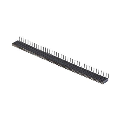 Connettore per PCB a doppia fila ad angolo destro SMD con intestazione a pin laminata in oro da 2,54 mm