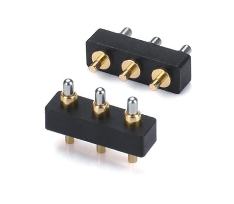 1.27mm Pogo Pin Connector h1.5mm L8.0 Dip Tipo di ottone placcato oro 10 pin