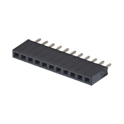 Femminile connettore di intestazione 1 * 40 PA6T nero connettore ad angolo destro 2,54 mm passo H8,5 mm