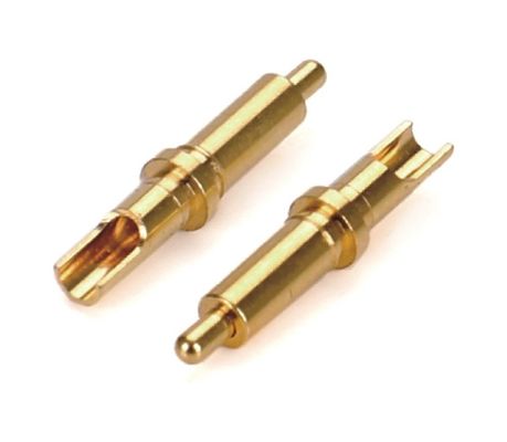Maschio saldatore 9.5mm Pogo Pin Connector ottone 3.2mm altezza molla caricato in oro