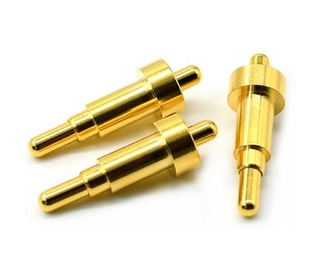 Maschio saldatore 9.5mm Pogo Pin Connector ottone 3.2mm altezza molla caricato in oro