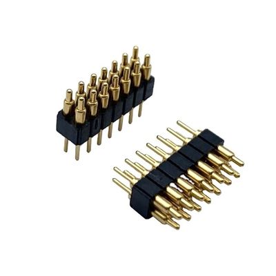 2.54mm H2.5 2x7Pin Pogo Pin Connector In ottone PCB a molla elettronica