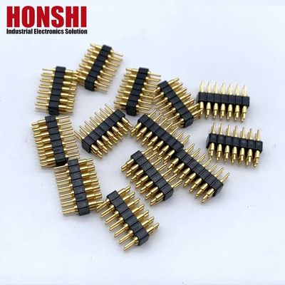 2.54mm H2.5 2x7Pin Pogo Pin Connector In ottone PCB a molla elettronica