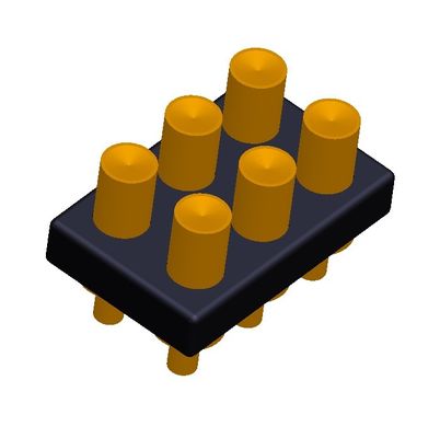 2.54mm H2.5 2x7Pin Pogo Pin Connector In ottone PCB a molla elettronica