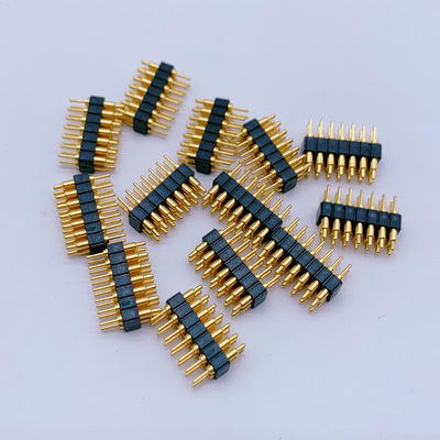 Customized 2.0mm Pitch Brass Pogo Pin 2row 14Pin Spring Loaded Connectors Maschio Sesso