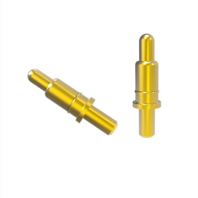 Maschio attraverso il tipo di buco di molla caricato Pin connettore di ottone Pogo Pin 120g forza di molla
