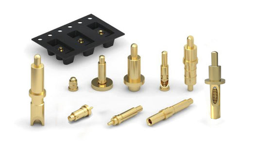 Personalizzazione 120g±20% Forza di molla DC12V Pin Pogo in ottone per il collegamento attraverso il foro