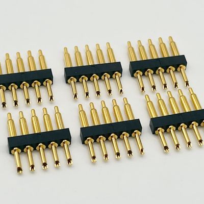 Connettore Pogo Pin di tipo saldatore 2.54mm Pitch 1x5P Maschio Pogo Pin caricato a molla