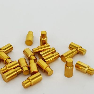6.0mm C6801 Pogo in ottone SMT Connector Soldering Type Placcato in oro Personalizzato