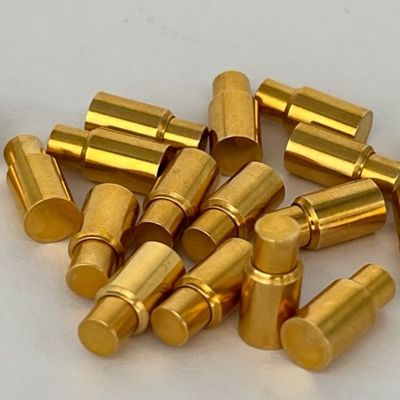 6.0mm C6801 Pogo in ottone SMT Connector Soldering Type Placcato in oro Personalizzato