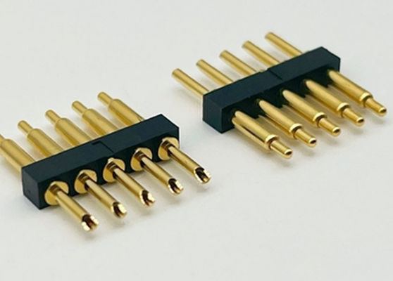 Connettore Pogo Pin di tipo saldatore 2.54mm Pitch 1x5P Maschio Pogo Pin caricato a molla