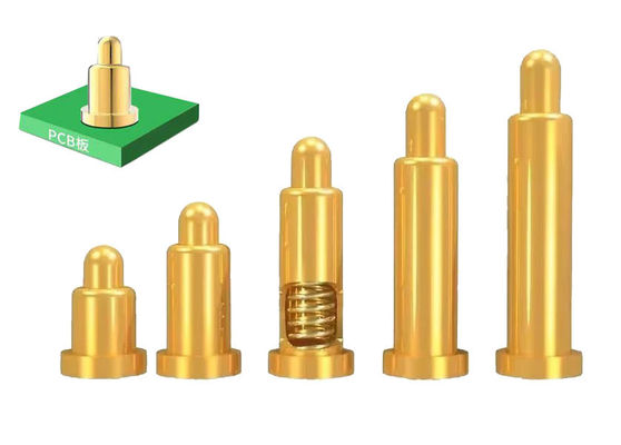 SMT Tipo Pogo Pin 2mm Oro Palted SUS304 Pogo Pin molla