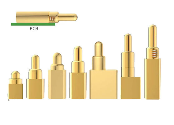Adesivo laterale personalizzato per Pogo Pin SMT Tipo oro placcato per connettori Pogo Pin da 2,00 mm