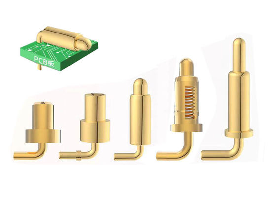 Tipo di piegatura personalizzato Pogo pin a molla per connettori Pogo pin da 2,54 mm