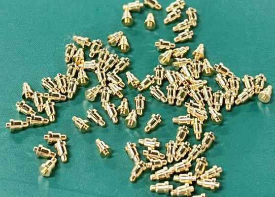 Pin maschio a molla rivestito d'oro per connettori Pogo da 3,00 mm -40 °C-105 °C Temperatura