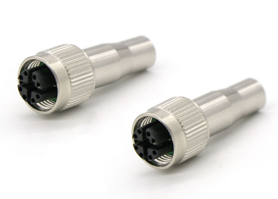 Femminile connessione M12 circolare a codice X 8 pin di presa a scudo lungo per la categoria 6a