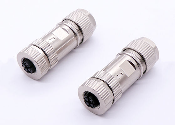 Connessione Ethernet a codice circolare M12 X Connessione a spina maschile femminile