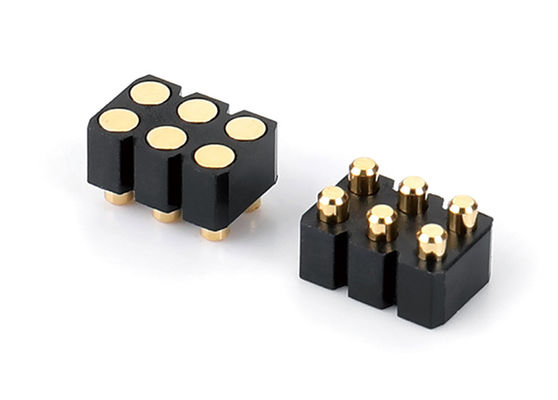 6 Pin Pogo Pin Connector con contatto di molla Facile manutenzione e sostituzione