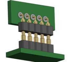 6 Pin Pogo Pin Connector con contatto di molla Facile manutenzione e sostituzione