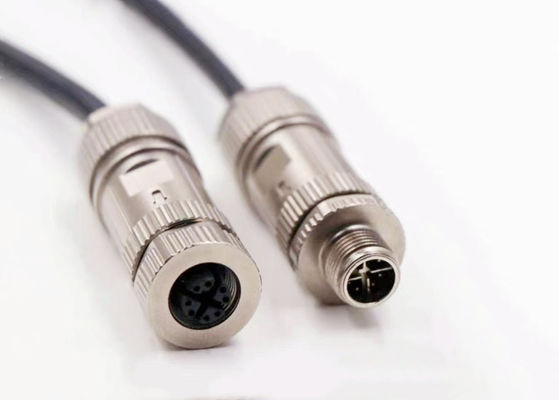 Connettore a filo circolare in lega di zinco M12 8 pin Maschio Ethernet