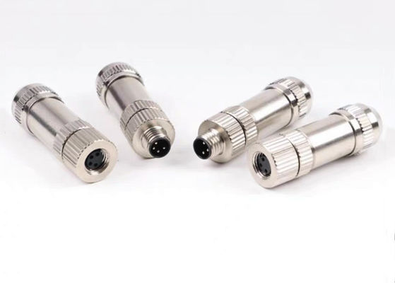 M8 IP67 connettore circolare maschio, chiusura a scudo 3 4 5 6 8 connettore tipo pin assembly