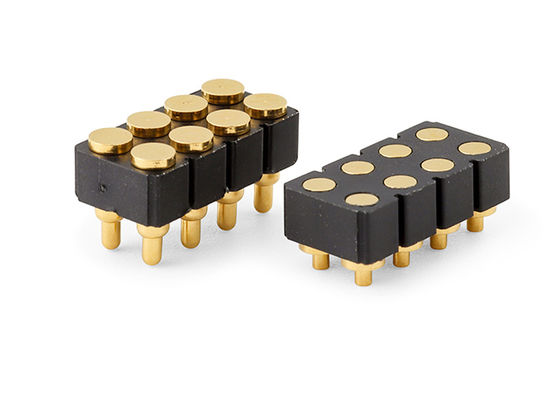 Connettore a 6 pin femminile Pogo Pin e connettore a molla per SMD Pcb personalizzabile