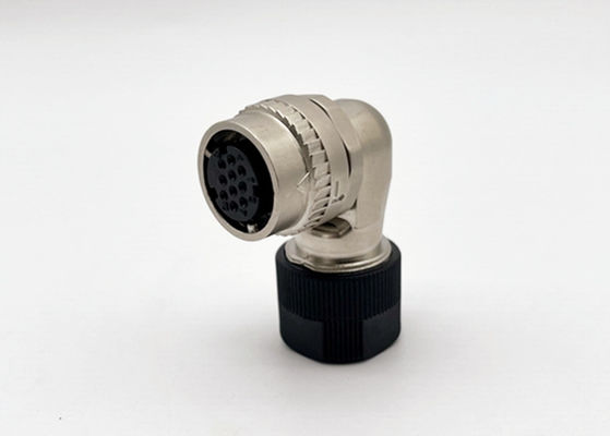 Un tocco bloccante CM10 connettore circolare 2 pin 10 pin angolo destro Crimp filo di presa