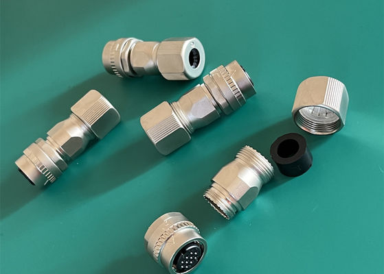 Filtro di saldatura ad angolo destro, connettore circolare, 10 pin per il cavo servofreno