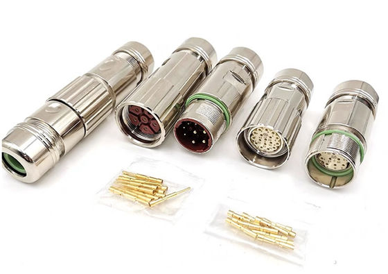 M23 Power Circular Wire Connector 6 Pin Servo Encoder Femminile Maschio Crimp Wire Plug