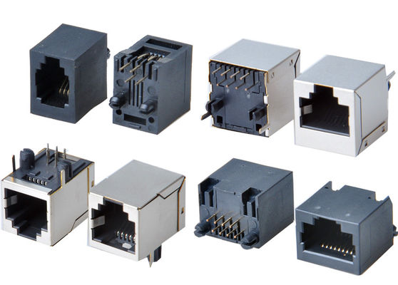 8p8c RJ45 connettore Ethernet 1x1 porte femminile RJ45 Jack senza magneti
