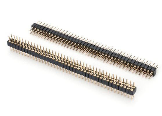 2.0 mm Maschio con intestazione a pin rotondo con connettore a PCB a doppia fila intestazione a pin lavorato