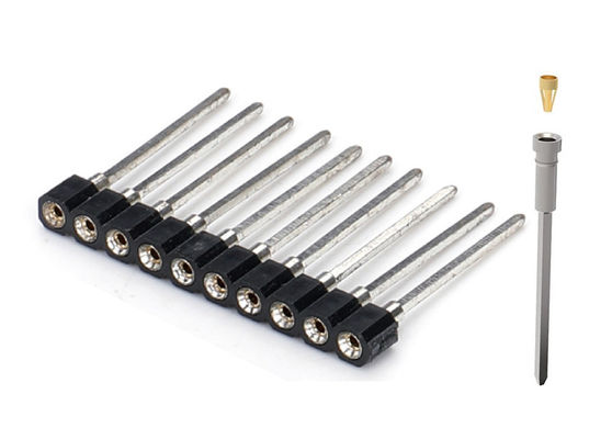 2.0mm Fabbricato rotondo Femminile Pin Header Connector PCB a doppia fila H2.8mm 7.4mm