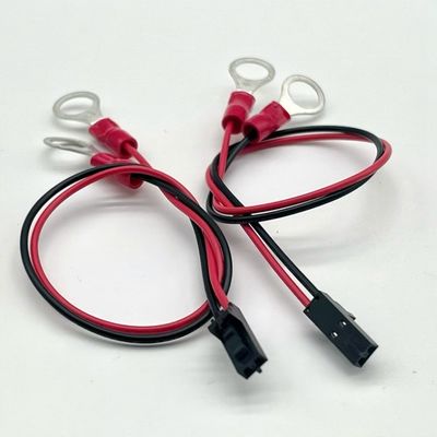 Connettore femminile Molex 2,54 mm 2p al terminale rotondo M4 con cavo del filo UL1007 22AWG Cavo