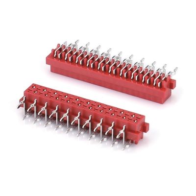 1,27 mm Red IDC Socket Micro Match IDC 4/6/8/10/12/16/20/24 Pin SMT Female Connettore
