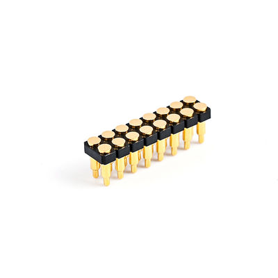 2.54mm 16P Pogo Pin Connector SMT Tipo Dorato Placcato Rame In molla Pogo Pins