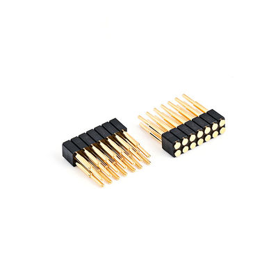 2.54mm 16P Pogo Pin Connector SMT Tipo Dorato Placcato Rame In molla Pogo Pins