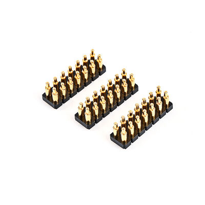 2.54mm 16P Pogo Pin Connector SMT Tipo Dorato Placcato Rame In molla Pogo Pins