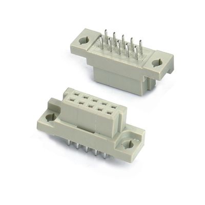 DIN 41612 connettore 2 fila 10 pin pin femminile dritto attraverso il foro 2x5 passo 2,54 mm DIP