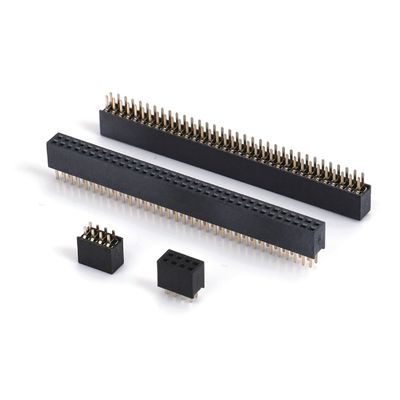 1.0 Femminile Testa Dip doppia fila Retta PA6T Nera 2pin-100pin Board To Board connettore