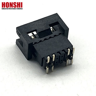 1.27mm Pitch H5.7mm SMT ottone placcato oro maschio box header connettore PCB